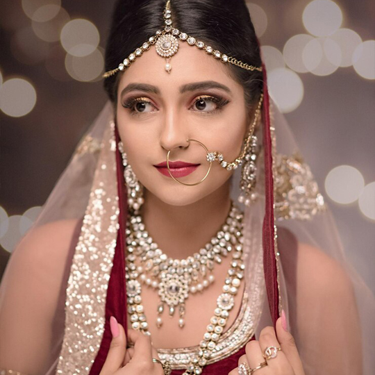 Hair Spa Reception makeup in Noida